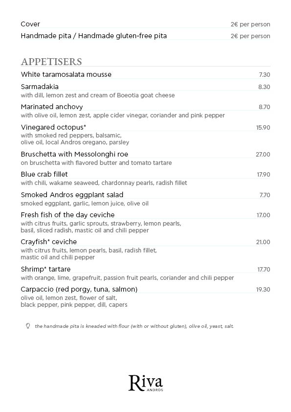 Menu page 2