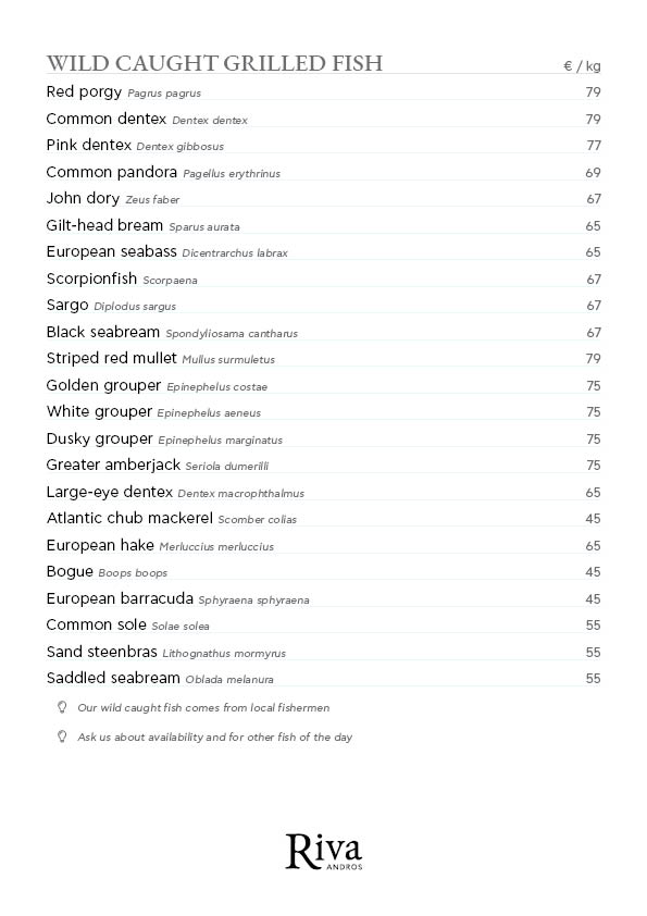 Menu page 8